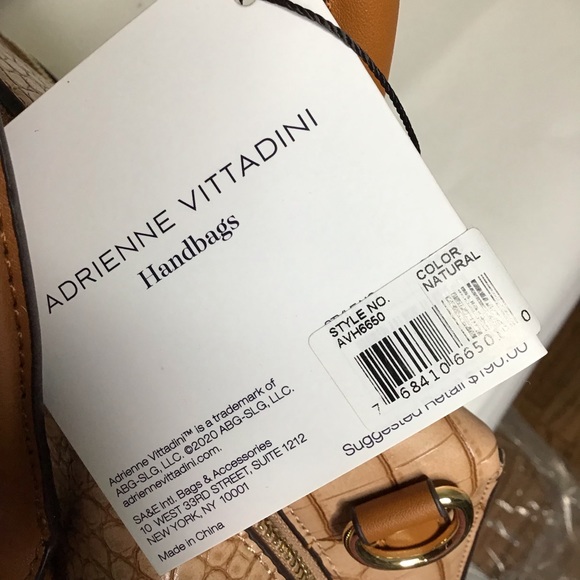 ADRIENNE VITTADINI | Croco Satchel Natural - Picture 15 of 16